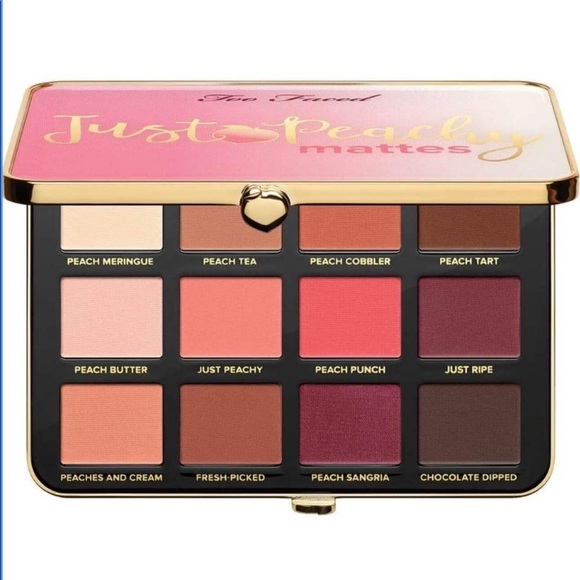 Too Faced Other - HPx2 Too Faced Just Peachy Mattes Velvet Palette NIB FREE GIFT!